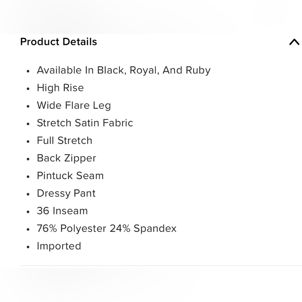 Fashion Nova Size L Make a Wish Satin Like Pants! Super Cute!!! - Picture 4 of 6